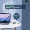 USB type C Extension Cable (3m, Gray) L-shaped LpoieJun USB 3.1 Gen2 (10Gbps) High Speed Data Communication / 4K@60Hz Video Output / 100W PD Quick Cha