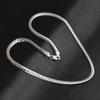 Nice 925 Sterling Silver 6MM Full Sideways Chain Necklace For Women Men Fashion Jewelry Sets Wedding Gift