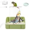 USB-betriebenes Vogelbad/Dusche für Wellensittiche, geeignet für kleine, mittlere und große Vögel. Kein Spritzen. Ideal für Finken, Finken, Nymphensittiche und and