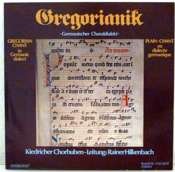 

Виниловая пластинка KIEDRICHER CHORBUBEN RAINER HILKEN Германский хоральный диалект Gregor UNS22737 Унисон Европа Классика Б/у