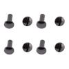 20 Set 8 X 10mm Binding Rivets Arc Slotted Screw Head Zinc Alloy 8 X 5mm Binding Screws for DIY PU