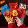 New Year Blessing Lucky Red Envelopes Chinese Style New Year Red Packets Embroidery Chinese Red Envelope Chinese New Year