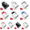 3A Charger Travel Portable Phone Adapter USB Charger 4-Port Quick Charge EU/US Plug