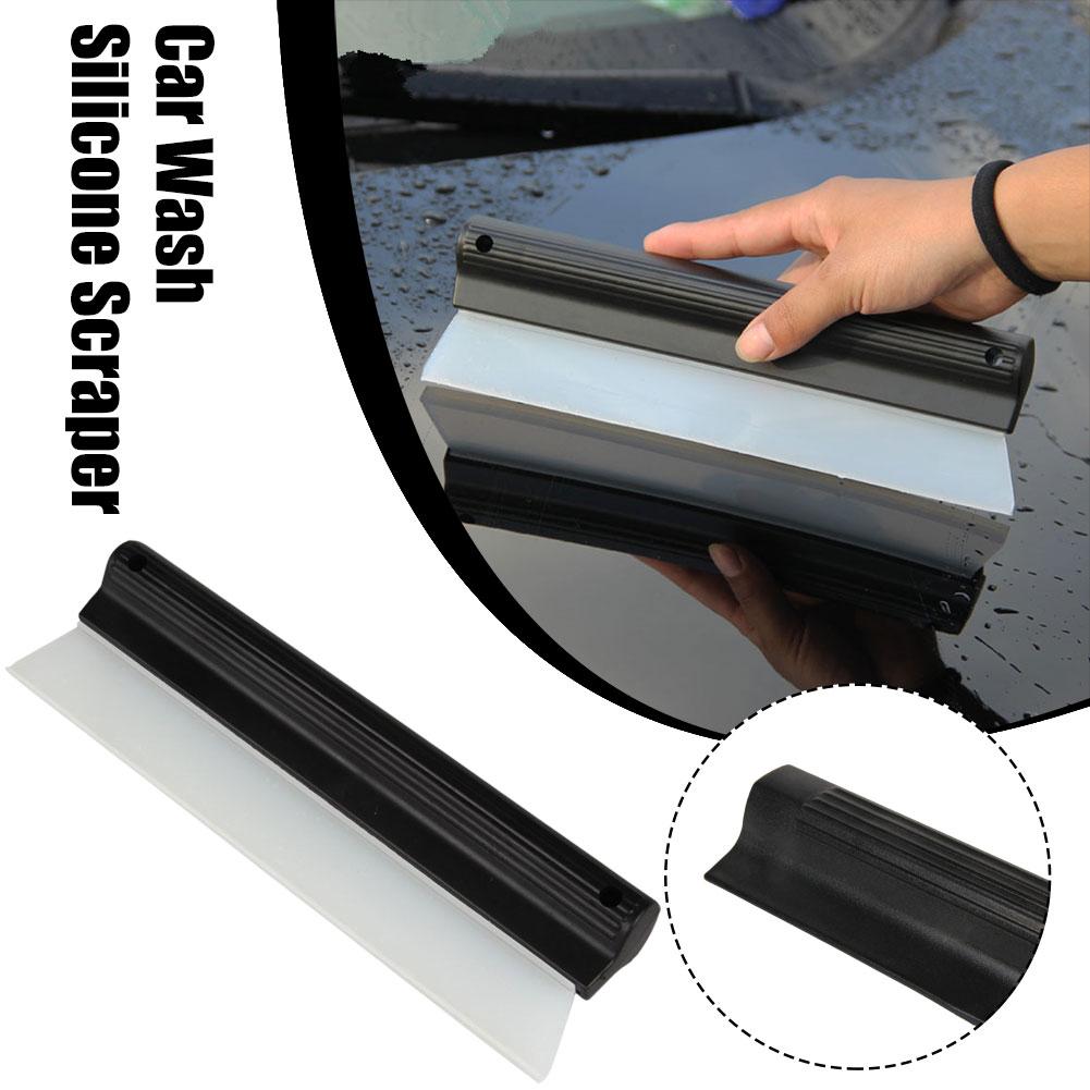 Car Non-Scratch Flexible Soft Silicone Handy Squeegee Scraper Scraping Wiper Tools Car Wrap Clean Window Drying Water Film F8R2