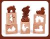 Wooden Animal Shape Matching Blocks for Early Learning and Training