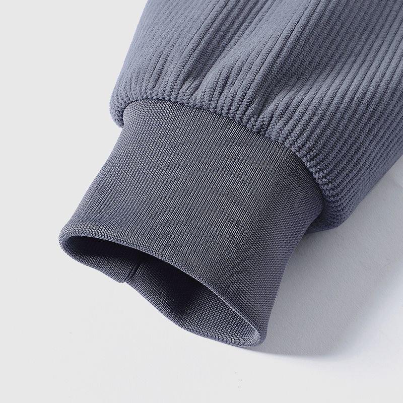 ROMON Men's Corduroy Stand Collar Jacket