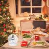 15Pcs Snow Globe Accessories Plastic DIY Kit Holiday Craft Parts Clear Plastic Snow Globe Replacement for Winter Decor