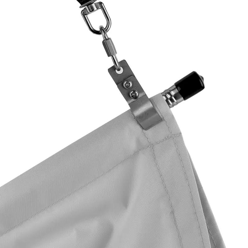 Grey Waterproof Telescopic Sunshade Net Garden Gazebo Canopy Pergola Sun Shelter Polyester Fabric Sunshade Sail Outdoor Awning
