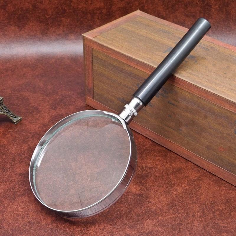 Handheld Magnifier With Glass Lens Multiple Size From 50mm To 100mm For Detailed Work Collection Analysis
