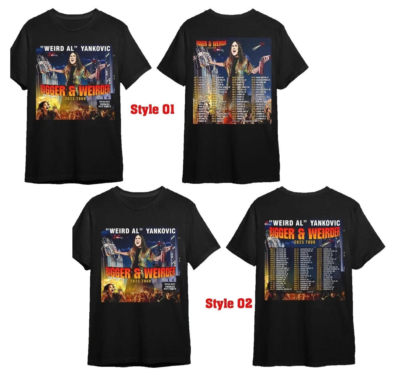 Weird Al Yankovic Bigger and Weirder Tour Double Sided T Shirt XXL