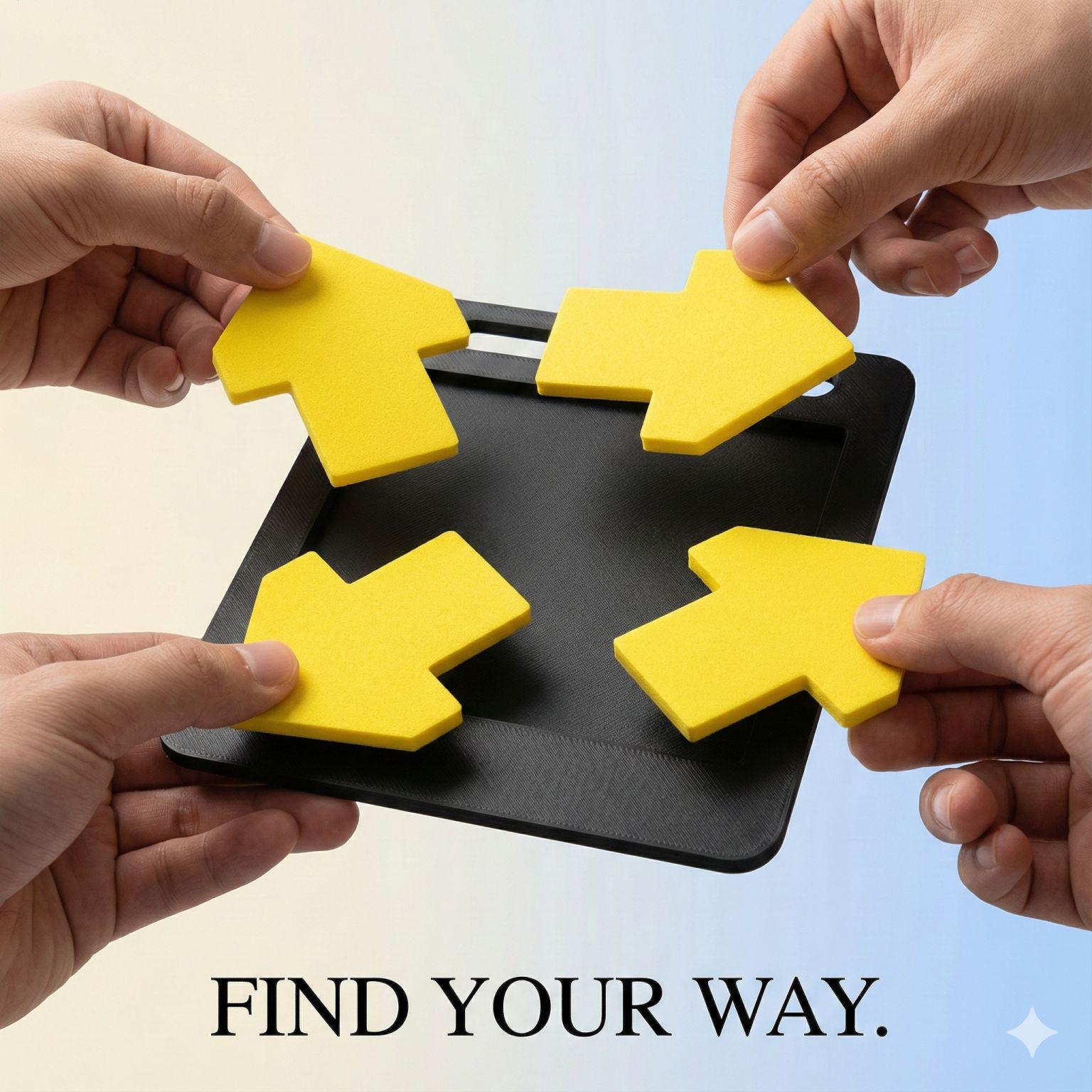 Acrylic 23-Piece Transparent Puzzle: Brain-Teasing, Stress-Relief Toy for Adults, Perfect Creative Birthday Gift.