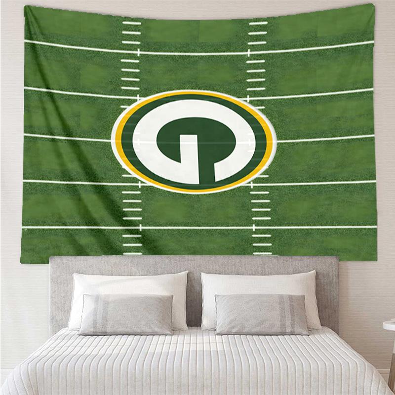 Green Bay Packers Gear Tapestry Hanging for Bedroom,Livingroom, Playroom,Decor Art Room Wall Tapestry Holiday and Birthday Gifts