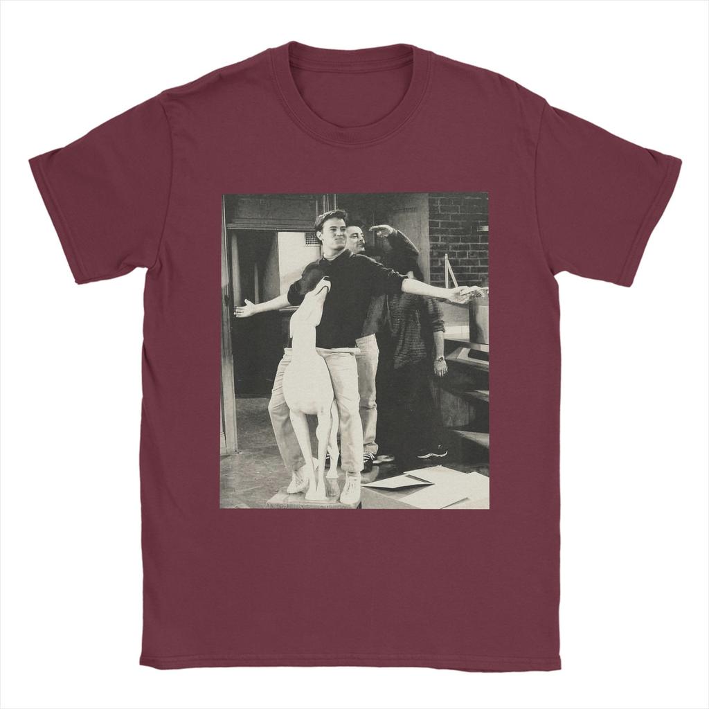 Vänner TV-serie Joey Tribbiani Chandler Bing T-shirt för män Unik 100% bomulls t-shirt Kortärmad t-shirts 4XL 5XL Kläder