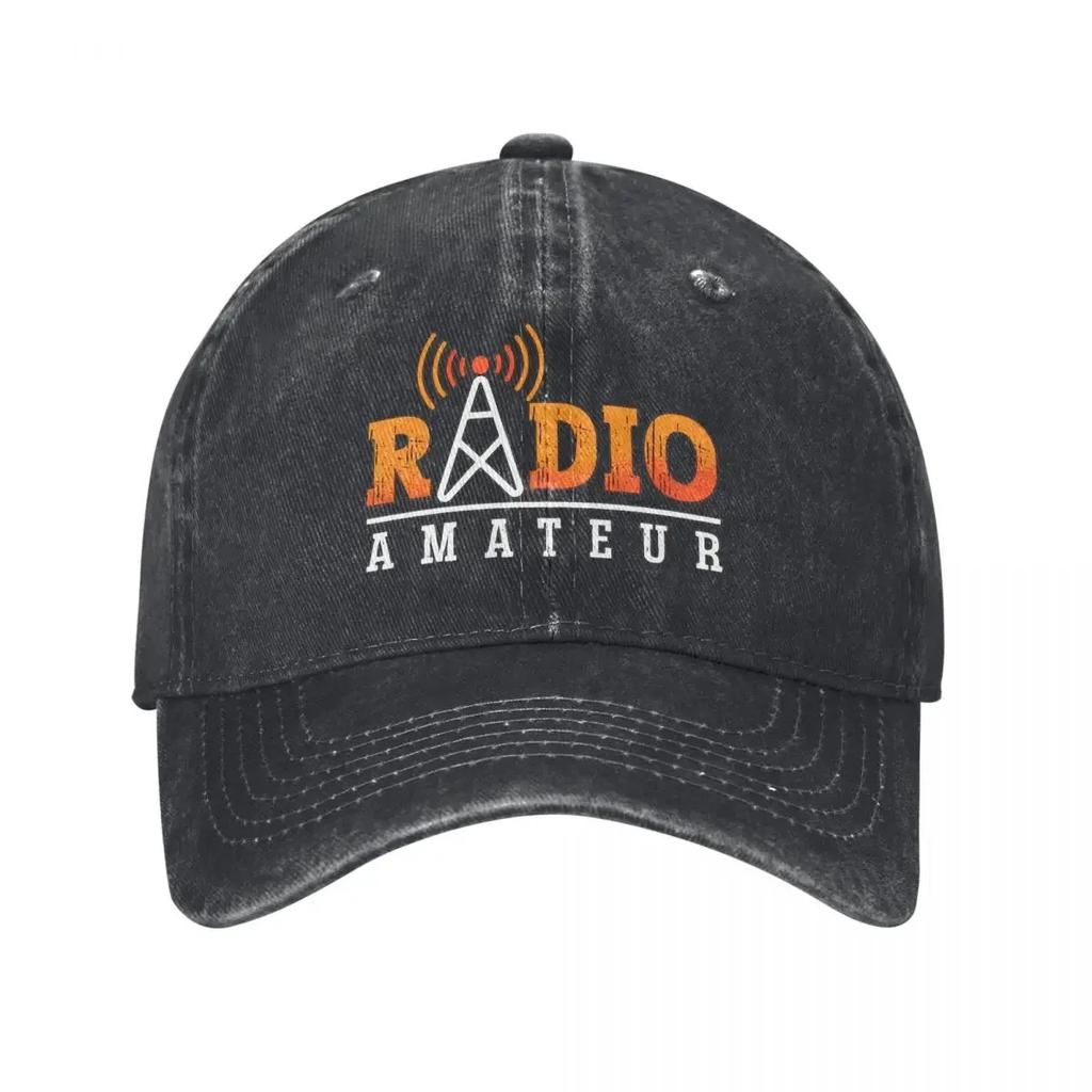 Unisex Ham Radio Amateur Loves Hats Vintage Distressed Washed Antenna Ham Radio Operator Baseball Cap Adjustable