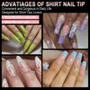 240Pcs Medium Almond Gel Nail Tips Full Cover Clear Acrylic Nails Soft Gel Extensions 12 Sizes for DIY Home Manicure