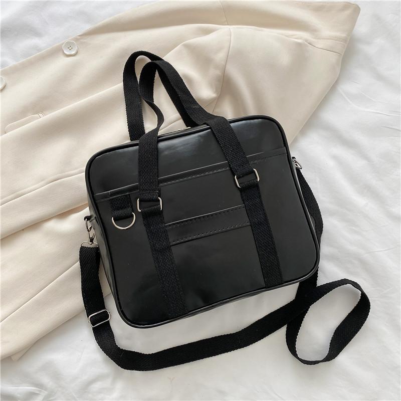 

Trendy Urban Chic Pu Shoulder Bag For Girls Stylish Small Square Bag 2022 чорний