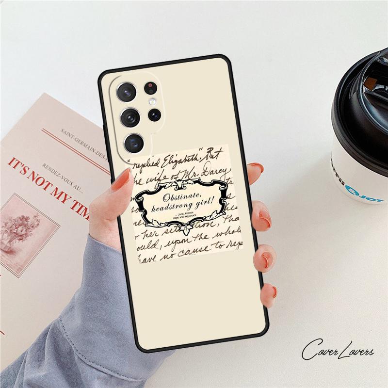 Pride And Prejudice Phone Case For Samsung Galaxy S24 S25 S23 S22 Ultra Note 10 20 Plus S20 S21 FE Cover