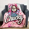 1pc Chucky3 Blanket, Gift, for Men and Women, Soft Blanket, Good for Sofa Bed Couch Travel, Lightweight Flannel Blanket