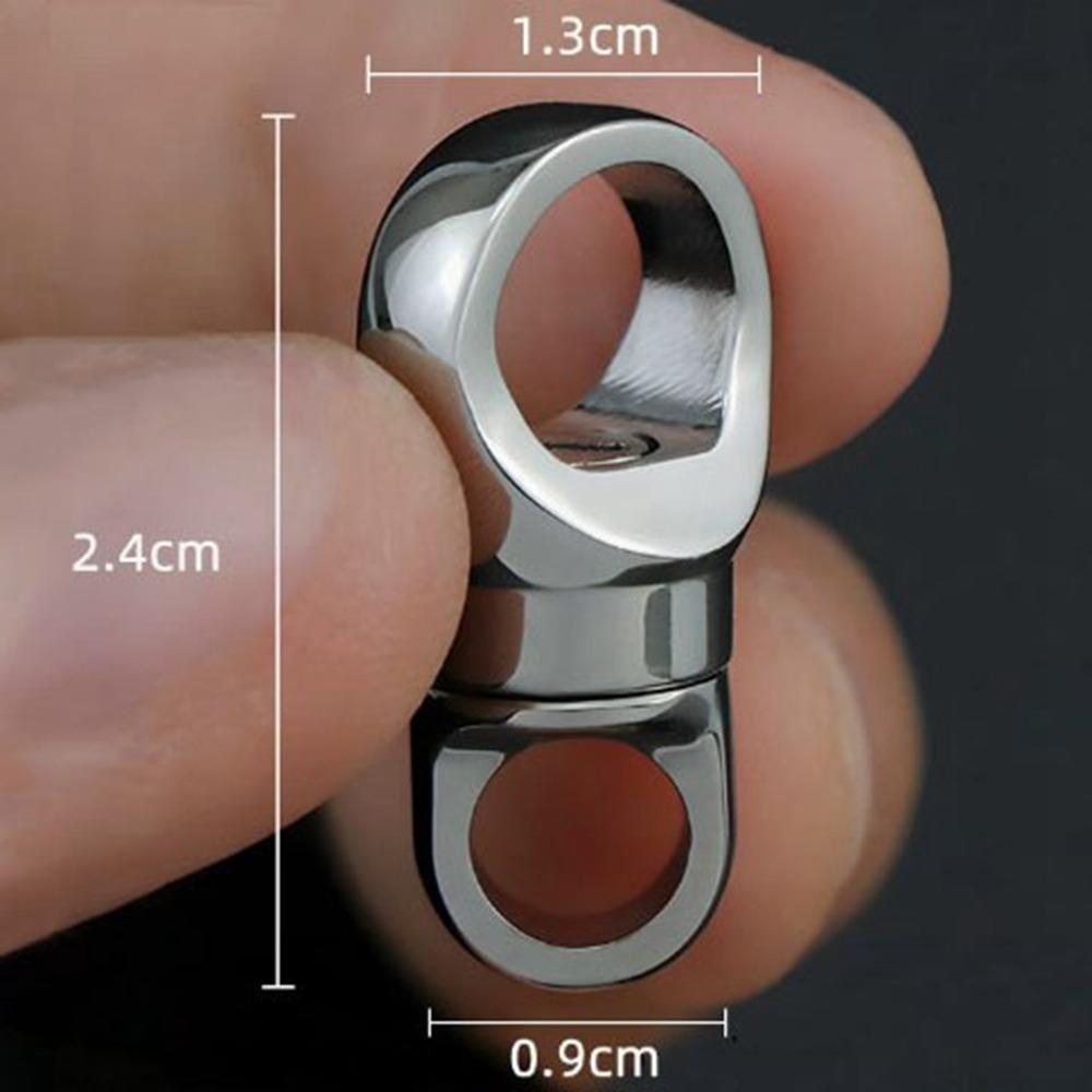 High Quality Portable Titanium Alloy Keychain Ultra-light 360° Rotatable Brass Keychain EDC Keyring Outdoor Small Tool