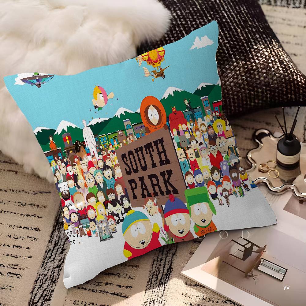 Амин С-Юг Мультяшный П-Парк Подушка Чехол для Подушки Наволочка Гостиная Диван Домашний Декор На заказ 12x12Inch