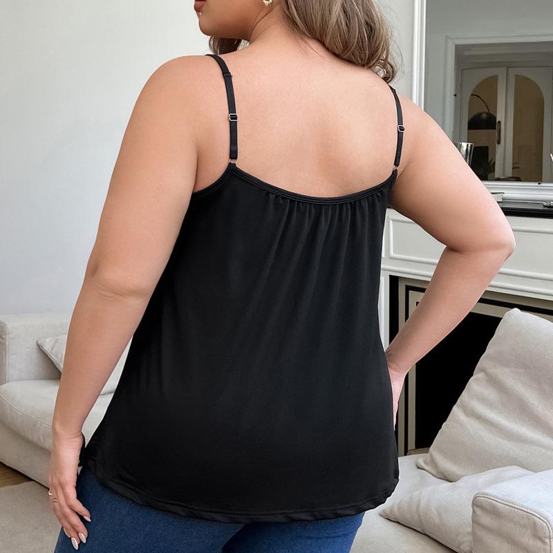 Top Regata Modal Feminino Plus Size Franzido com Bojo – Camisola Base Sem Fio