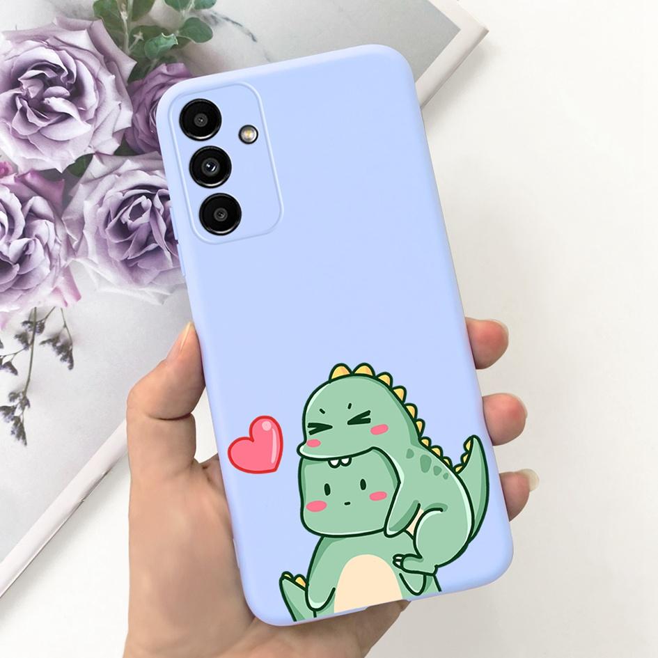 For Samsung A14 5G 2023 Case Lovely Yellow Duck Cat Cartoon Funda For Samsung Galaxy A14 SM-A145F SM-A146B Phone Cover A 14 Etui
