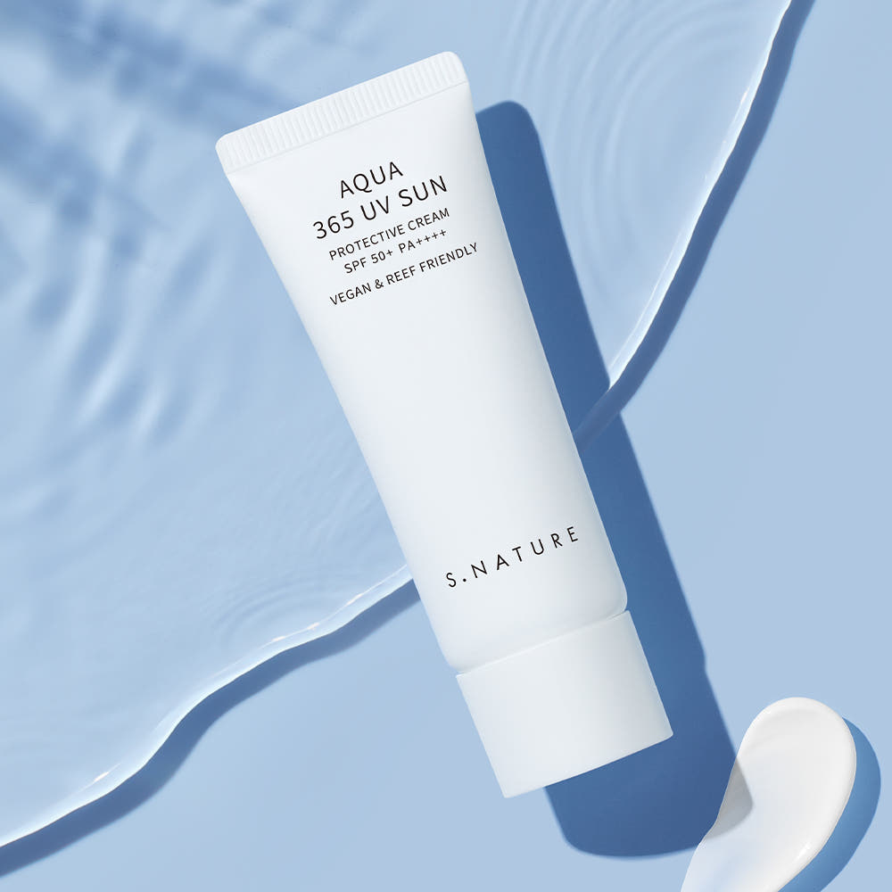 S.NATURE Aqua 365 UV Sun Protective Cream SPF50+ PA++++ 40ml Hydrating Lightweight Daily Sunscreen