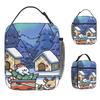 Line Dogs Lunch Bag Convenient Lunch Box Women Picnic Custom Cooler Bag Vintage Oxford Tote Food Bags