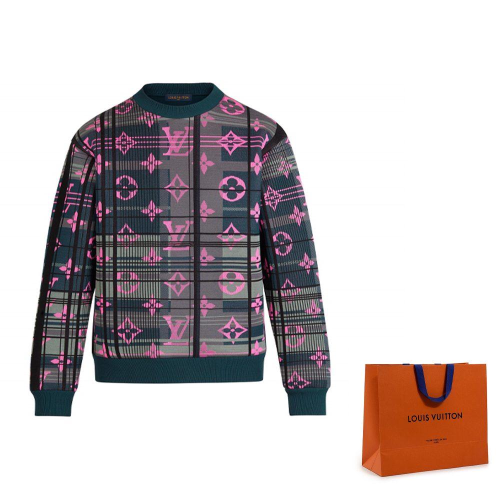 LOUIS VUITTON Monogram Jacquard Sweatshirt 1A8P0J