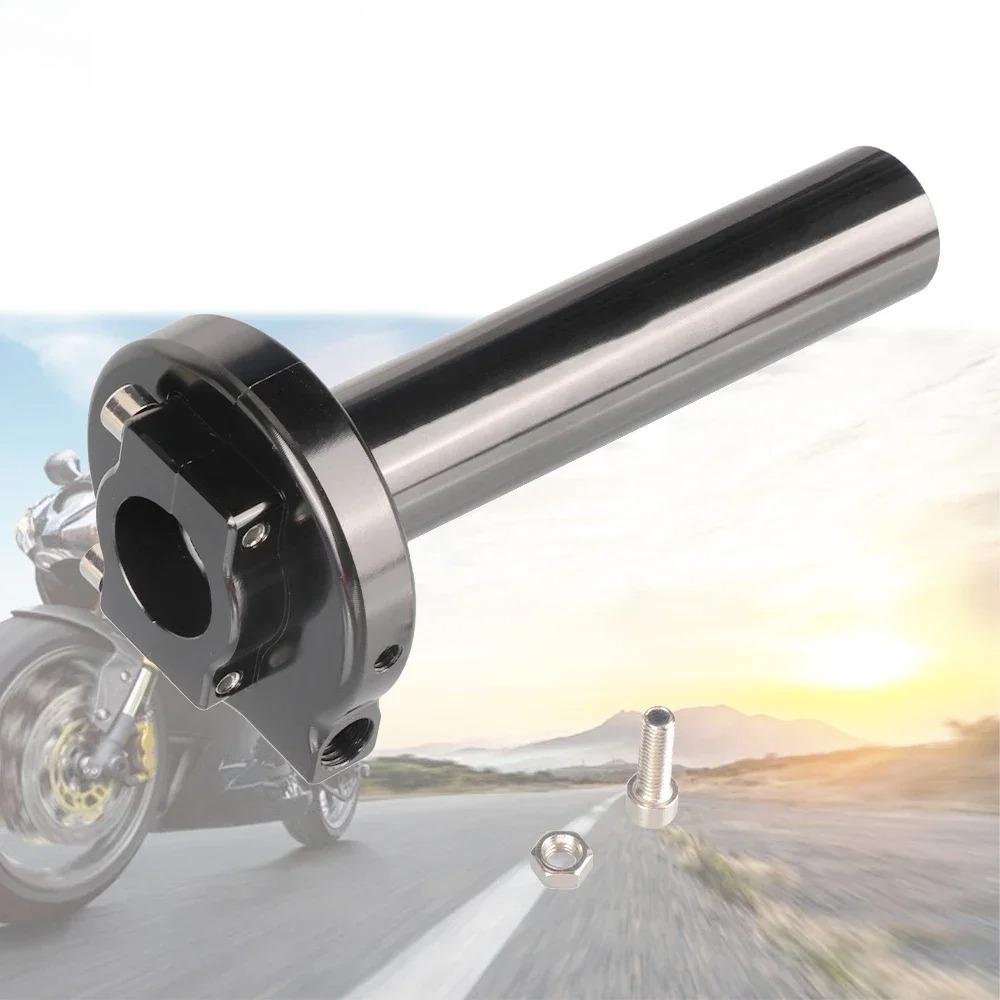Universal Motorcycle 7/8" CNC Aluminum Accelerator Throttle Twist Grips Handlebars for Most Moped Dirt Pit Bike Scooter ATV Quad