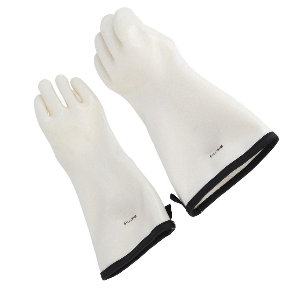 Guanti da Forno in Silicone 350 gradi Celsius Resistenti al Calore Antiaderenti Lunghi Guanti da Cucina per Barbecue per Cuocere al Forno Cucinare