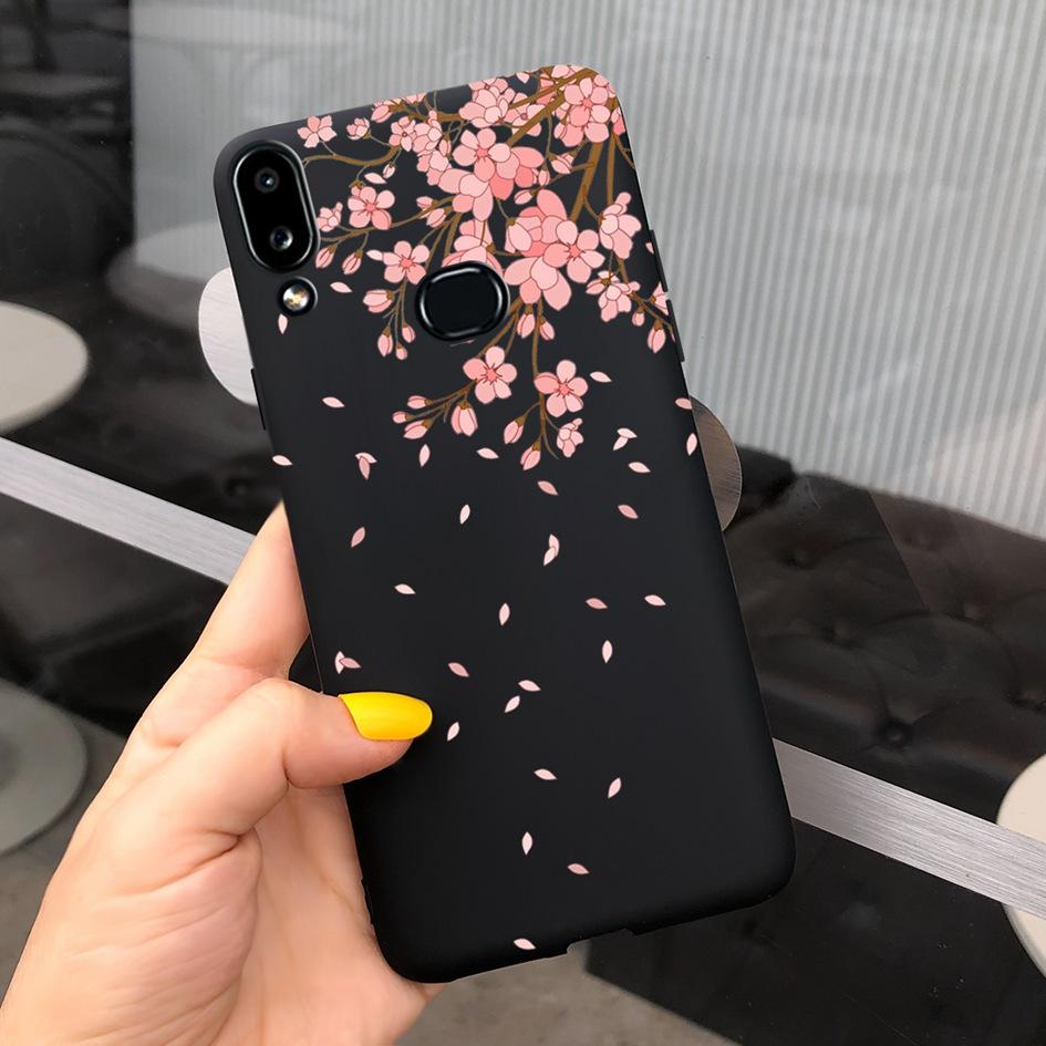 For Phone Case Samsung Galaxy A10s A107 SM-A107F Case Fashion Candy Color Flower Soft Cover For Samsung A10s A 10 S A10 2019 Bag