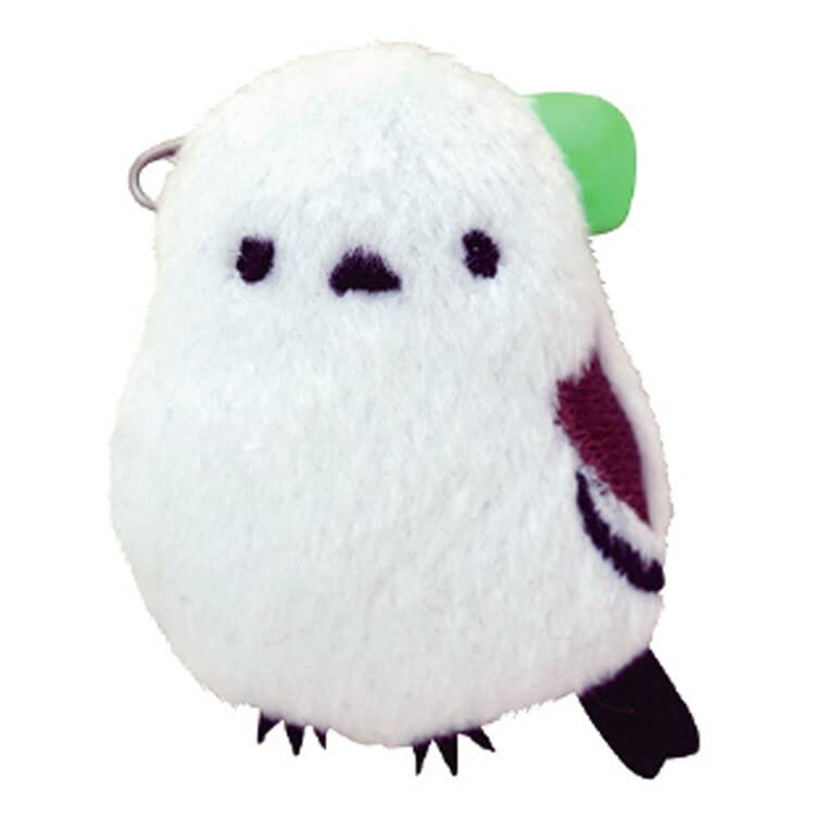 Sekiguchi Japanese Animal Plush 803743 Badge, Long-tailed Tit,