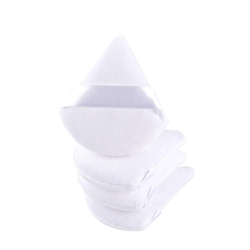 1/2/3/6 Pièces Triangle Velours Houppette Visage Cosmétique Outil Maquillage Beauté Yeux Éponge Réutilisable Lavable Mini Houppette Accessoire