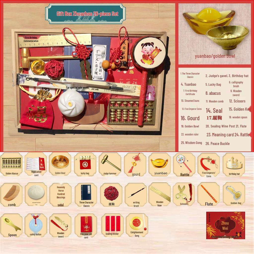 First Birthday Party Set: One-Year-Old Props, Decorations & Fortune Telling Carpet