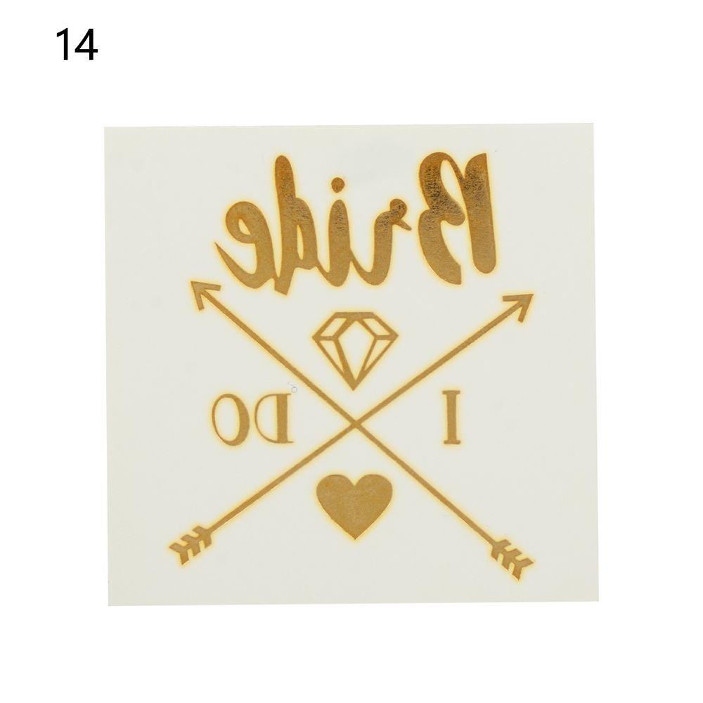 Bernvakarių lipdukas Nuotakos tatuiruotės lipdukas Nuotakos vakarėlio dekoracija Nuotakos komandos laikina tatuiruotė