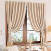 Solid Color 100% Blackout Curtains Convenient No Drilling Window Curtains for Living Room Bedroom Sun Protection Privacy Drapes