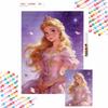 Diamond Painting Art Mosaic Kit Handmade diy5D Home Decor Gift Princess Aurora Starry Night Portrait