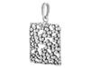 Short Silver Oxidized Openwork Women's Necklace Flowers Flower Choker 32Cm