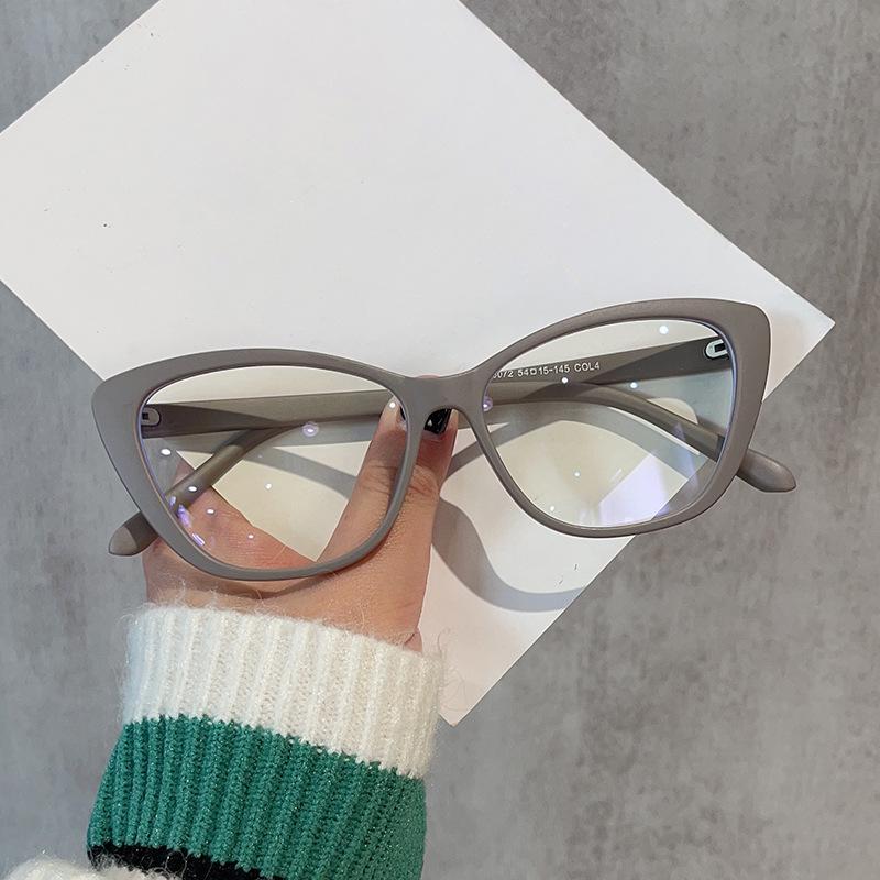 Stilvolle Katzenaugen-Lesebrille für Damen Trendige Lesebrille für Weitsichtige Damen Brille mit Farbverlauf Rahmen Blaulichtfilter Brille
