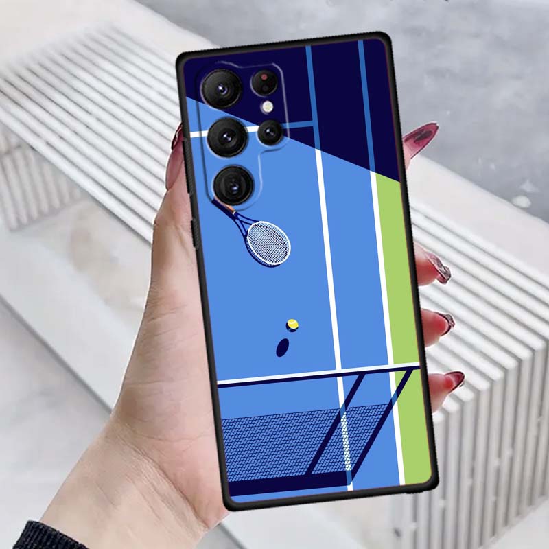 Sports Style Pattern Phone Case For Samsung Galaxy S26 S25 S24 S23 S22 S21 S20 Ultra Plus FE 5G Black Soft TPU