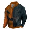 Men's Halloween Printed Corduroy Button Shirt