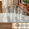 Insulated Double-Layer Glass Tea Cup Set: High-Temperature Resistant, Anti-Scald, Large Capacity for Home & Guest Use