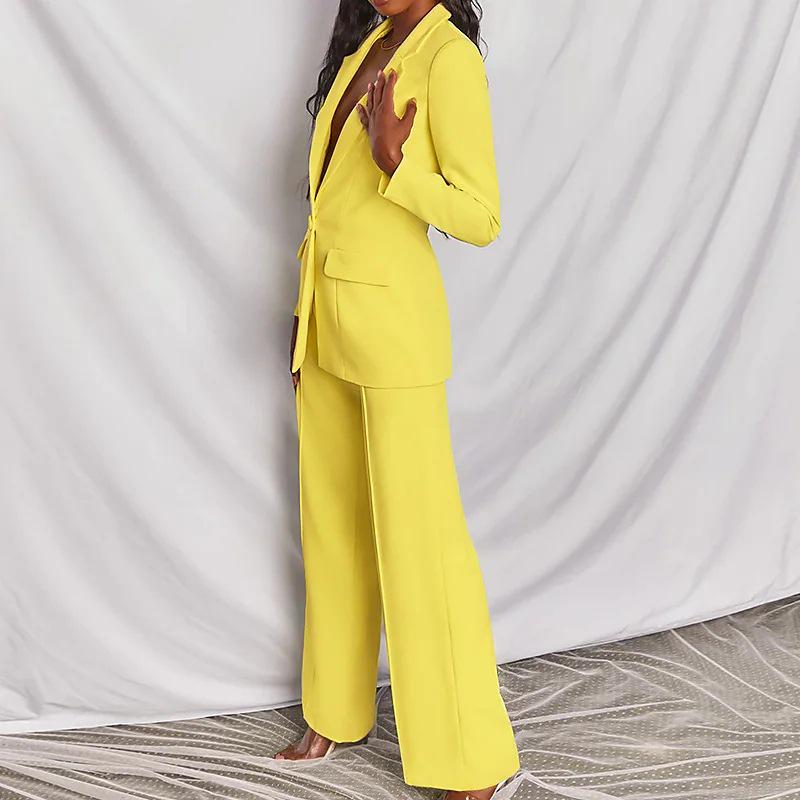 ZL1396 Women's Long-sleeved Long Pants Business Suit - New Fashion, European & American Style
