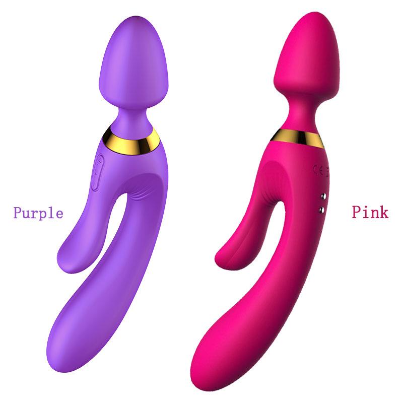 3 Motor Vibrating G Spot Clitoris Anal Double Ended Rabbit  Rabbit s