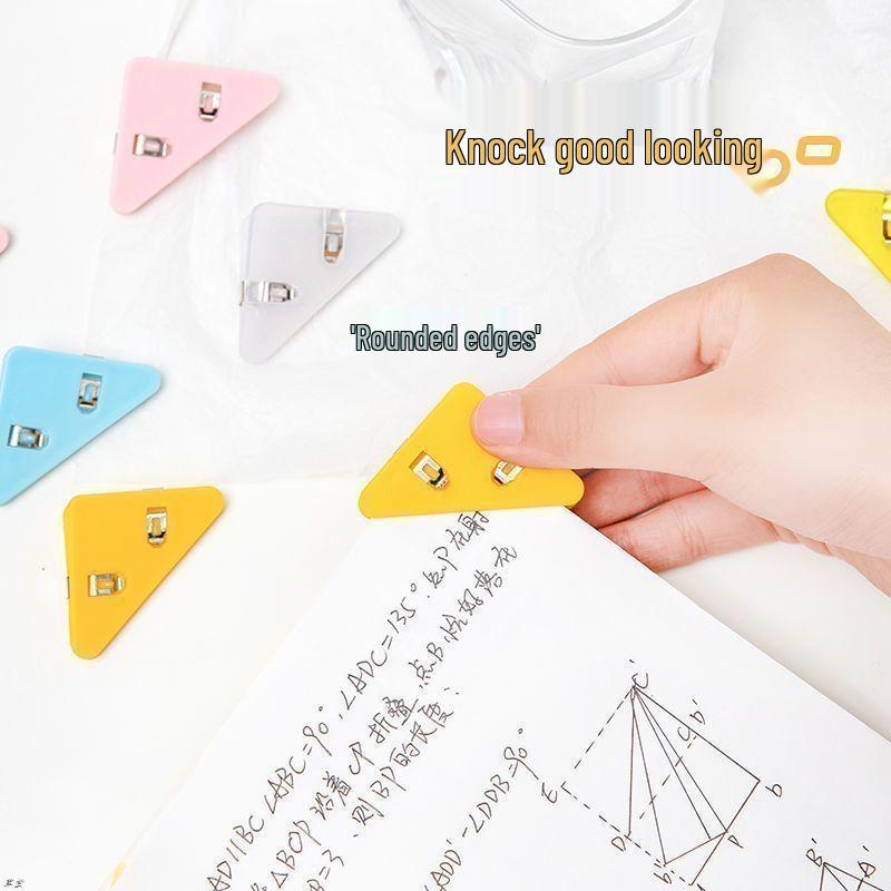

Newcomer Bonus: 15 Pcs Pack! Multi-Purpose Transparent Corner Clip Bookmark.