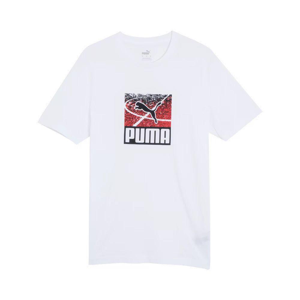 Puma Graphics Photoprint Fashion Comfortable Soft Skin-Friendly Versatile Short Sleeve T-Shirt Unisex Tops 684375-02