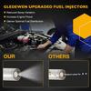 Fuel Injector Set 4Pcs 8Holes, Compatible with 2011-2016 Chevrolet Cruze Sonic Cruze Limited 1.8L L4 Engine, Replace# FJ1153 25185231
