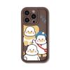 Cute cartoon little yellow duck iPhone17promax Apple 17pro mobile phone case 16/15 fine hole 17 anti-drop 14