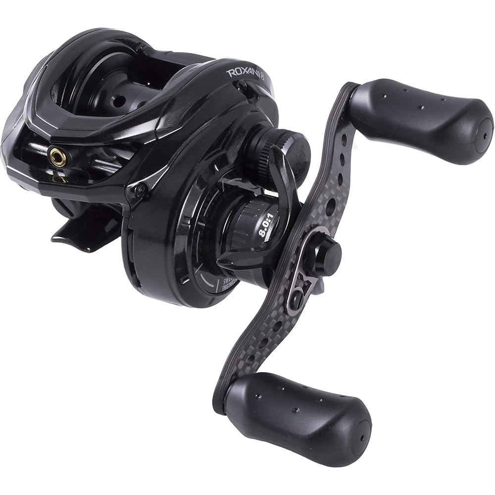 

Abu Garcia Roxani8-L Left Hand Bass Fishing Bait Reel Carbon Handle Saltwater Compatible